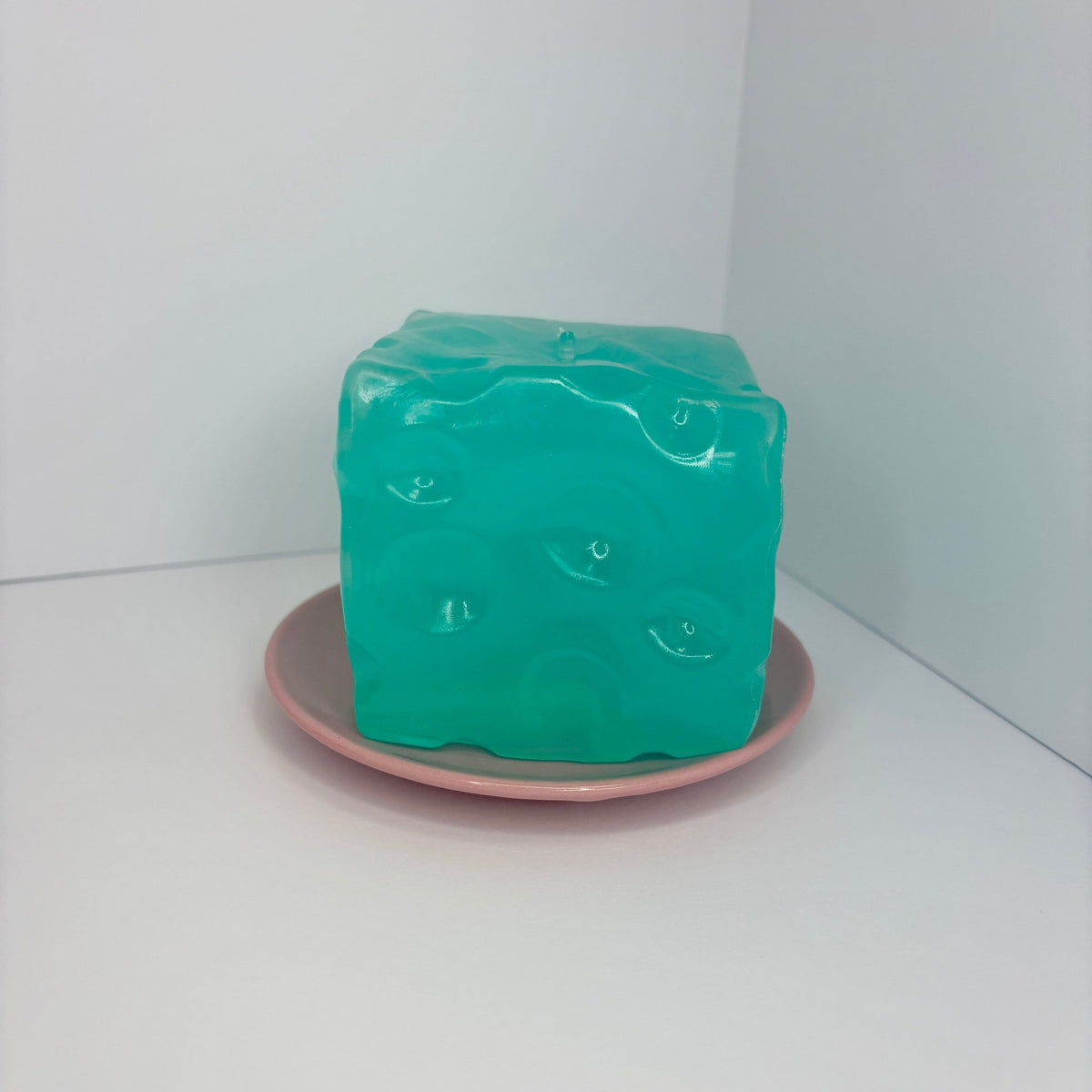 Chiboki Jumbo Vaseline Glacier Cheese Squishy - Nutty SquishyNutty SquishyAqua MintSquishy