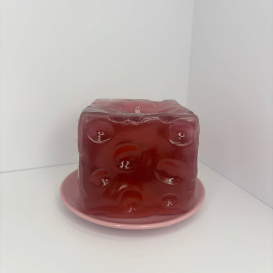 Chiboki Jumbo Vaseline Glacier Cheese Squishy - Nutty SquishyNutty SquishyWine RedSquishy