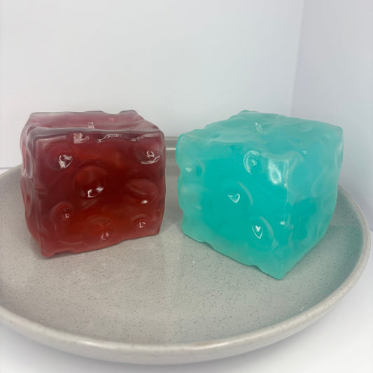 Chiboki Jumbo Vaseline Glacier Cheese Squishy - Nutty SquishyNutty SquishyWine RedSquishy